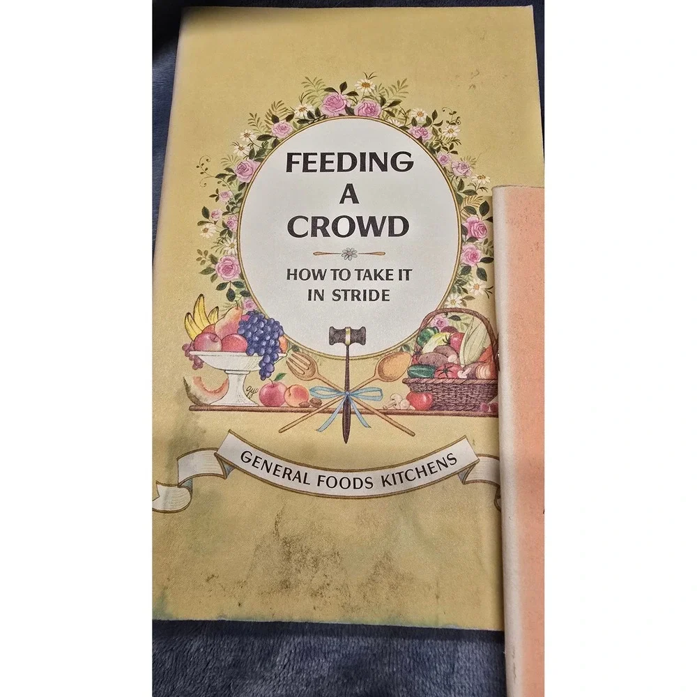 Vintage General Foods Kitchens Feeding A Crowd Cookbook Set Volumes 1 2 3